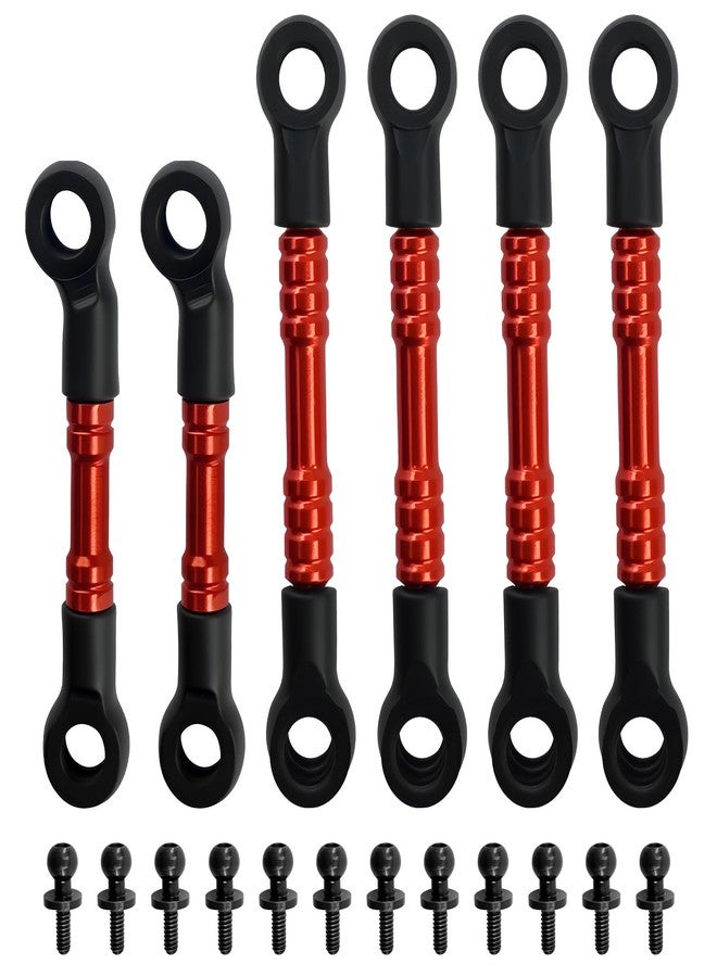 FSDKEDUF Aluminum Metal Link Set for Losi Micro-B & Micro-T - Durable CNC Upgrade Parts RC Car Accessories for Performance & Replacement (Red) - Image 1